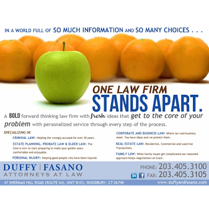Duffy & Fasano Attorneys at Law — attorney in Woodbury, CT
