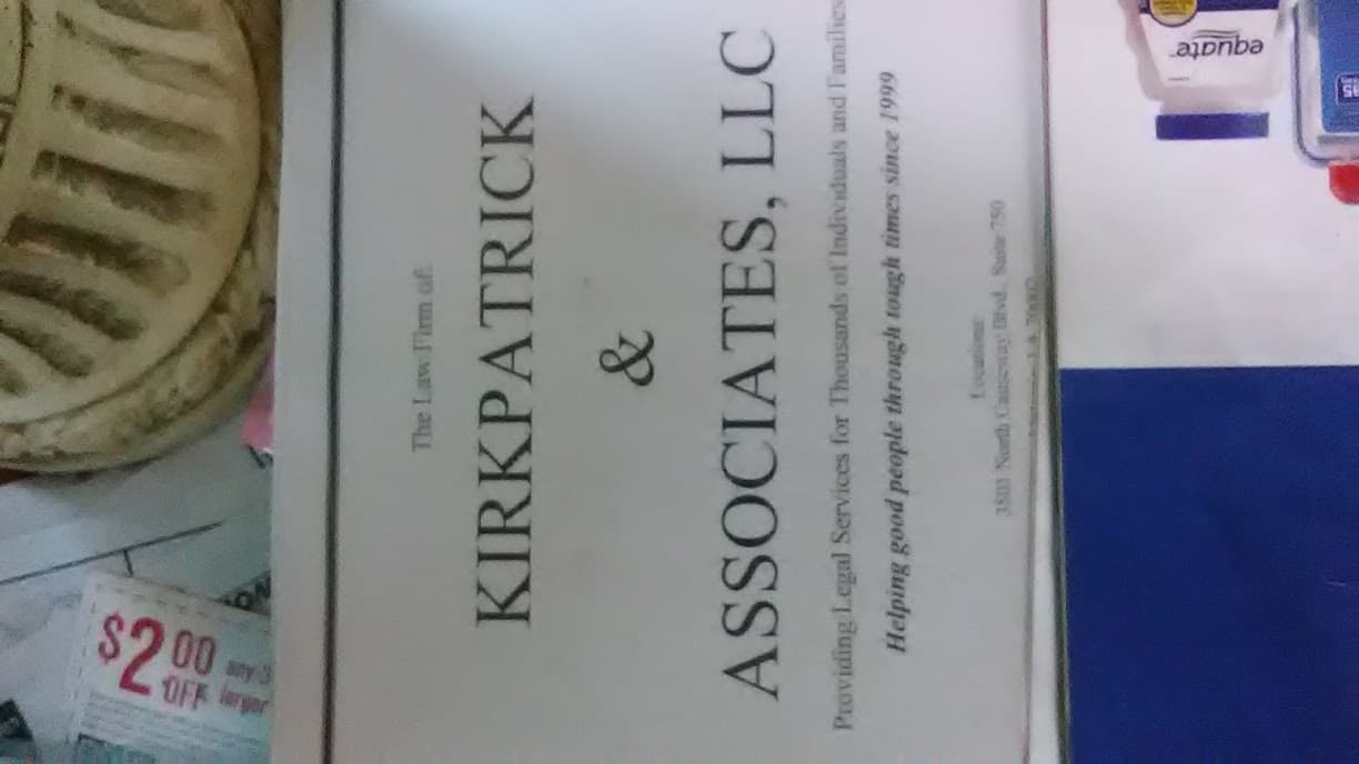 Kirkpatrick & Associates LLC — attorney in Gretna, LA