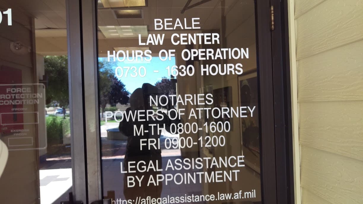 US Air Force Legal Office — attorney in Beale AFB, CA