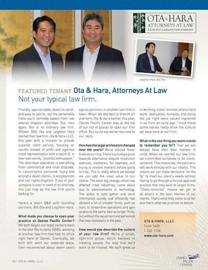 Ota & Hara, LLLC — attorney in Honolulu, HI