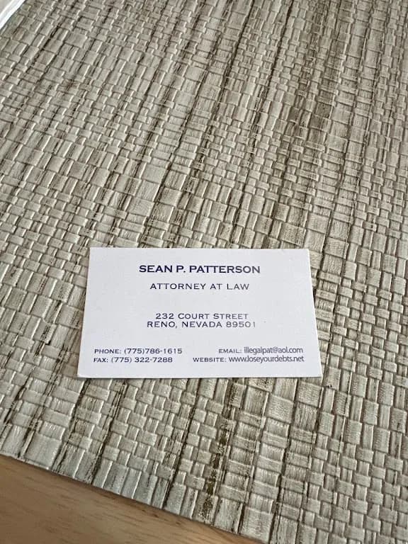 Sean P Patterson — attorney in Reno, NV